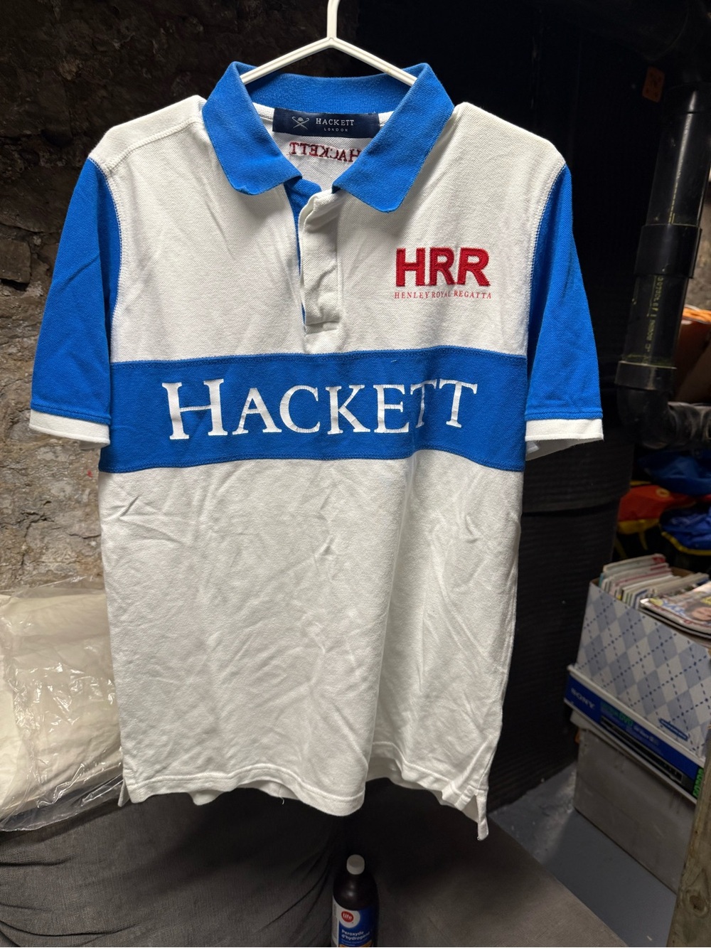 Hackett London Henley Royal Regatta (HRR) Panel Polo Shirt Sz XL